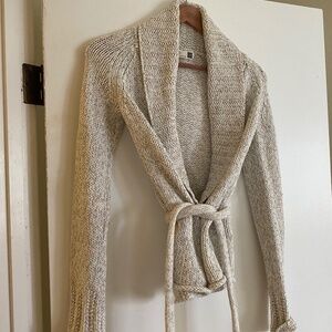 Wrap cardigan sweater